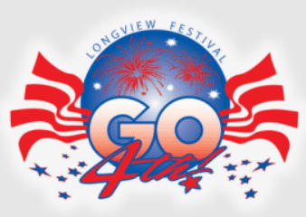 Longview go 4th festival logo